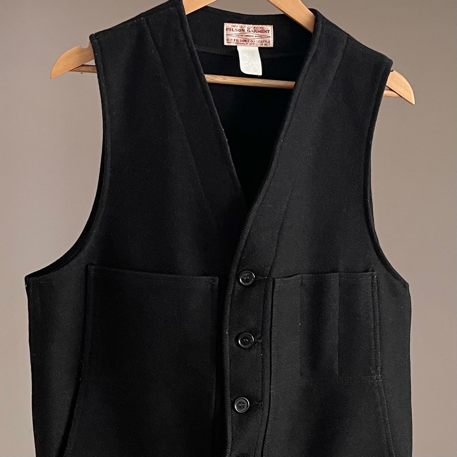 【Sz:42】00's Filson フィルソン Mackinaw Wool Vest USA製
