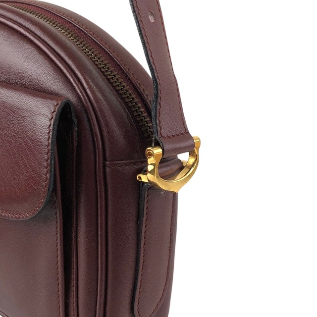 Cartier カルティエ マストライン ショルダーバッグ ボルドー ロゴ レザー vintage ヴィンテージ オールド vfnedy