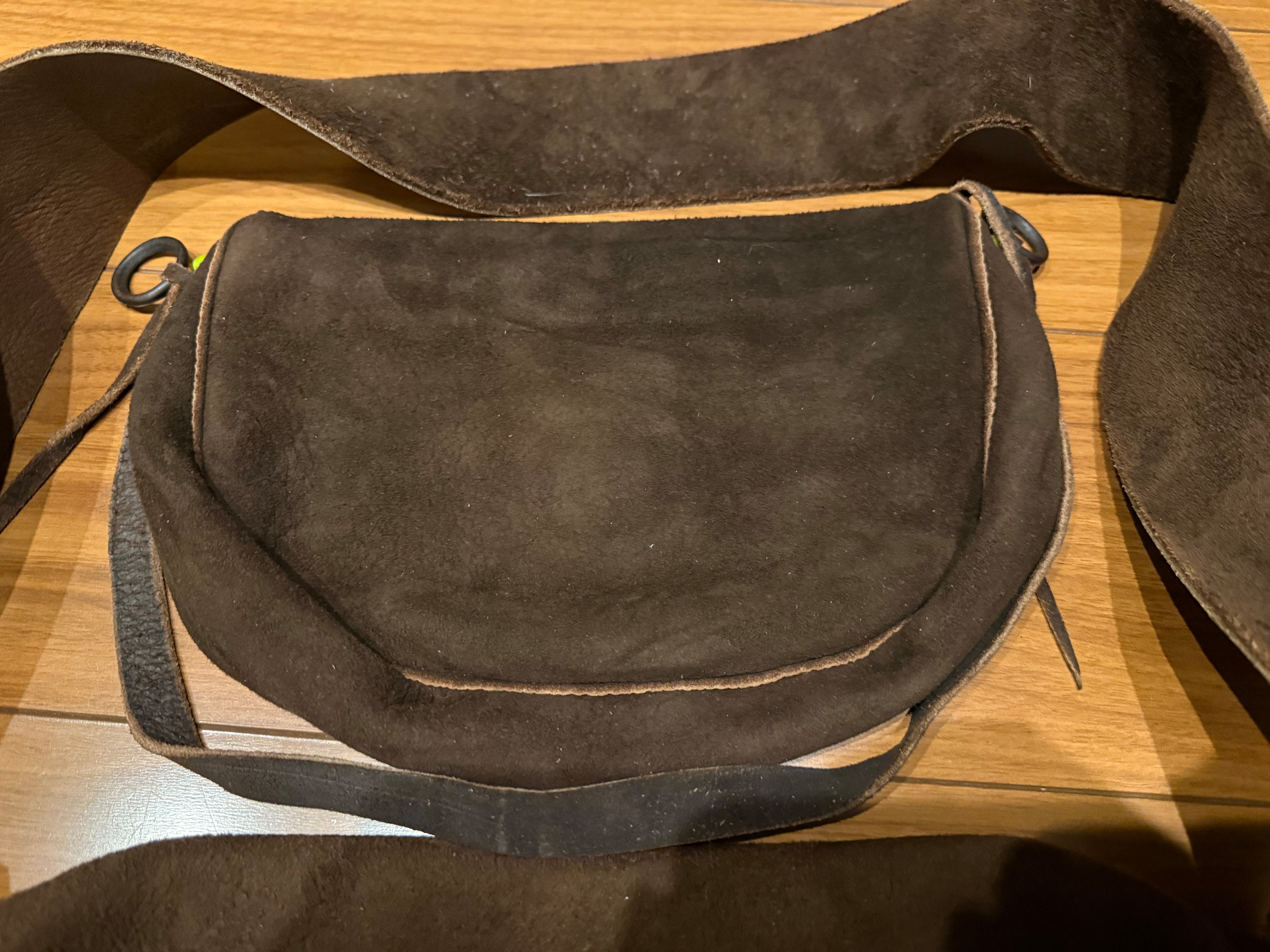 ほぼ新品 ディアスキンショルダーバッグS 焦茶 | ゴローズ 通販