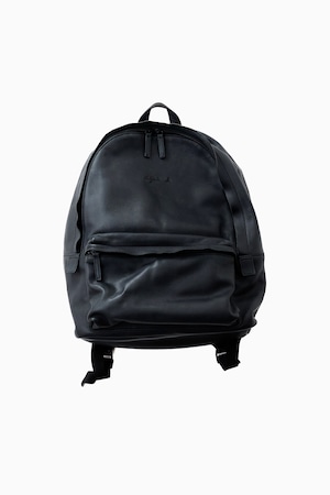 agnès b. VOYAGE BLACK LEATHER DAYPACK