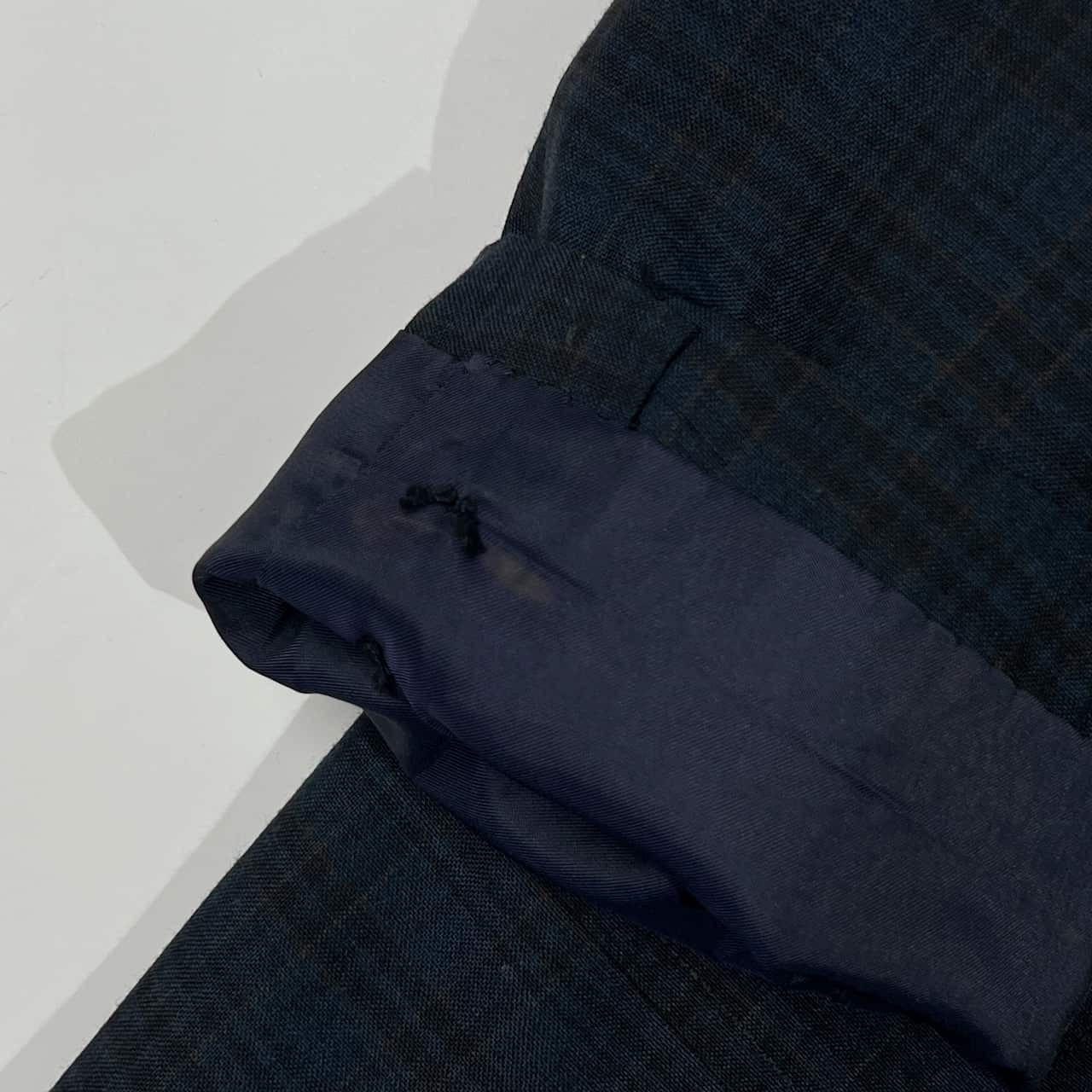 当時物 ビンテージ Clipper Club VAN JACKET ヴァンヂャケット チェック テーラードジャケット 170-90-79/ネイビー系 メンズ アイビー トラッド