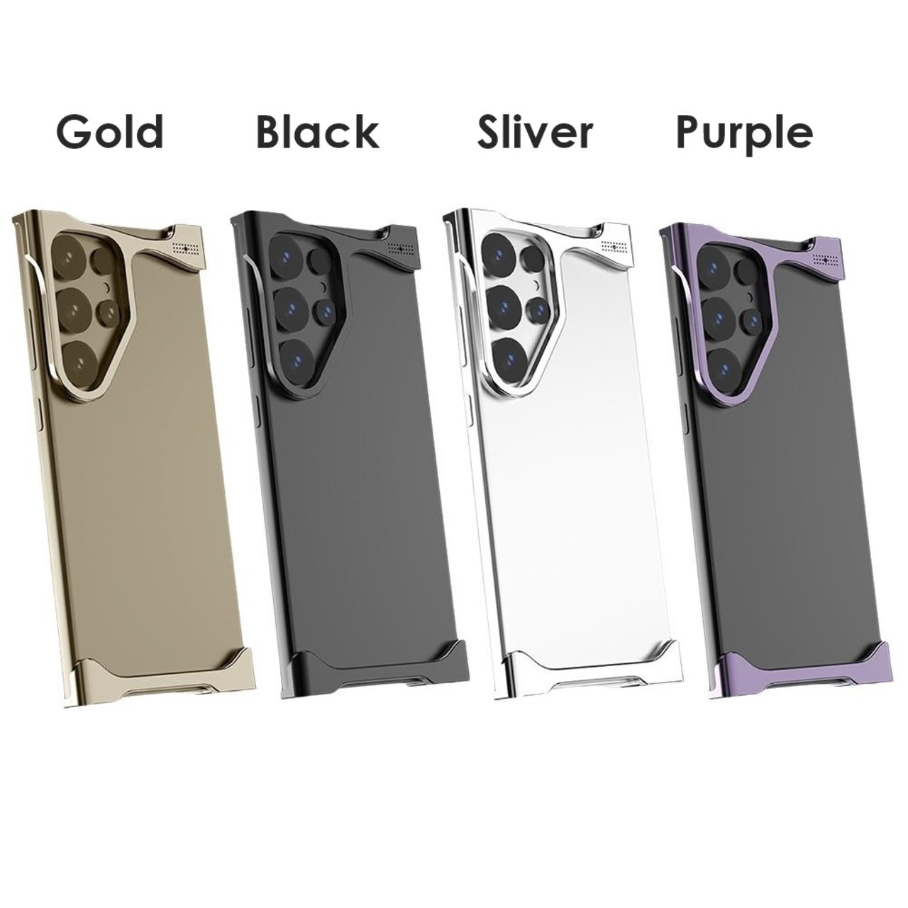 ◆Galaxy S25/S24/S23/Plus/Ultra◆ Irregular Aluminum Bumper Phone Case / イレギュラー アルミニウム バンパー スマホケース