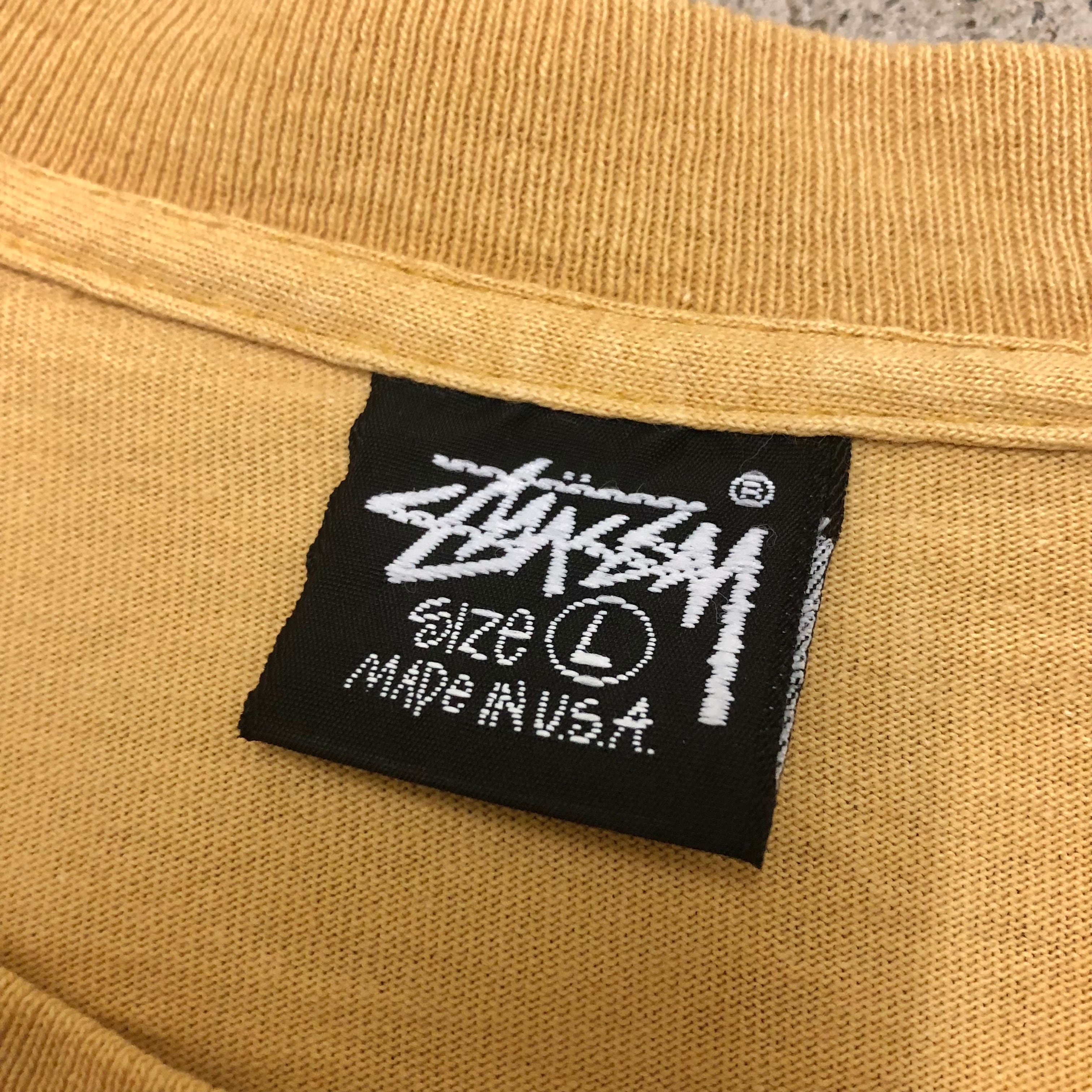 80s OLD STUSSY/JUGGLER PIGMENT Tee/USA製/黒タグ/L/ジャグラー