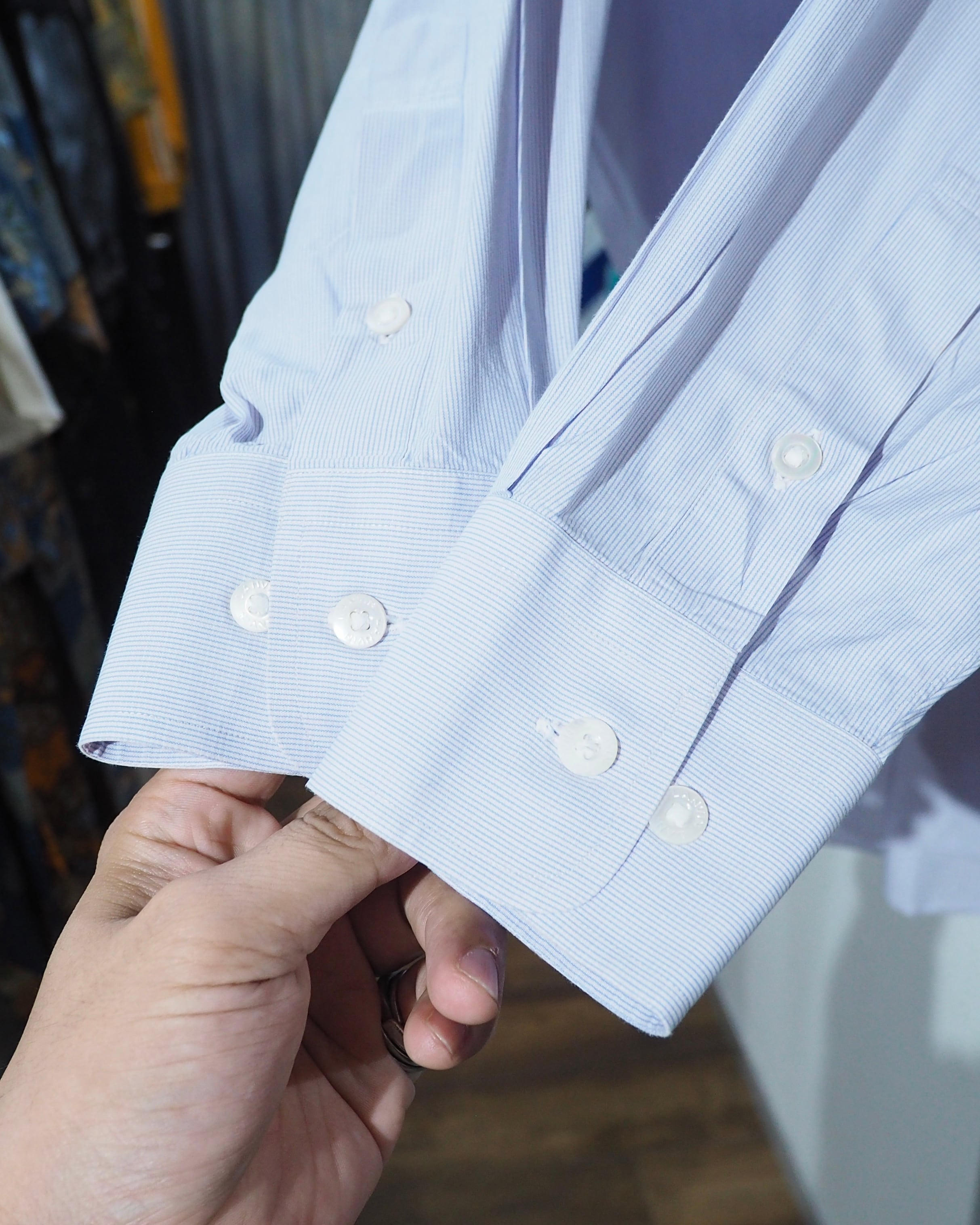 " LANVIN CLASSIQUE " Beautiful Lavender Purple color vintage Dress shirt