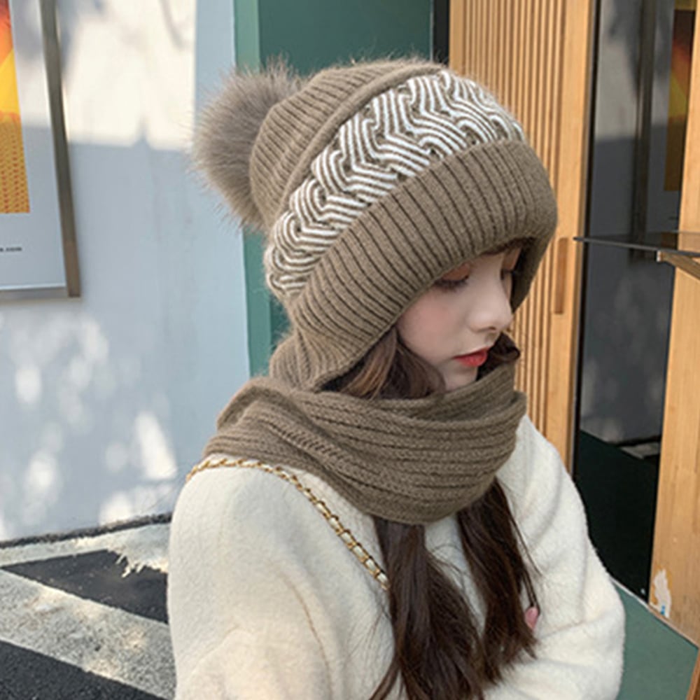 フードウォーマー レディース 防寒 秋冬 かわいい 大人 きれいめ おしゃれ カジュアル ニット帽 マフラー スキー アウトドア 大人可愛い 大人女子