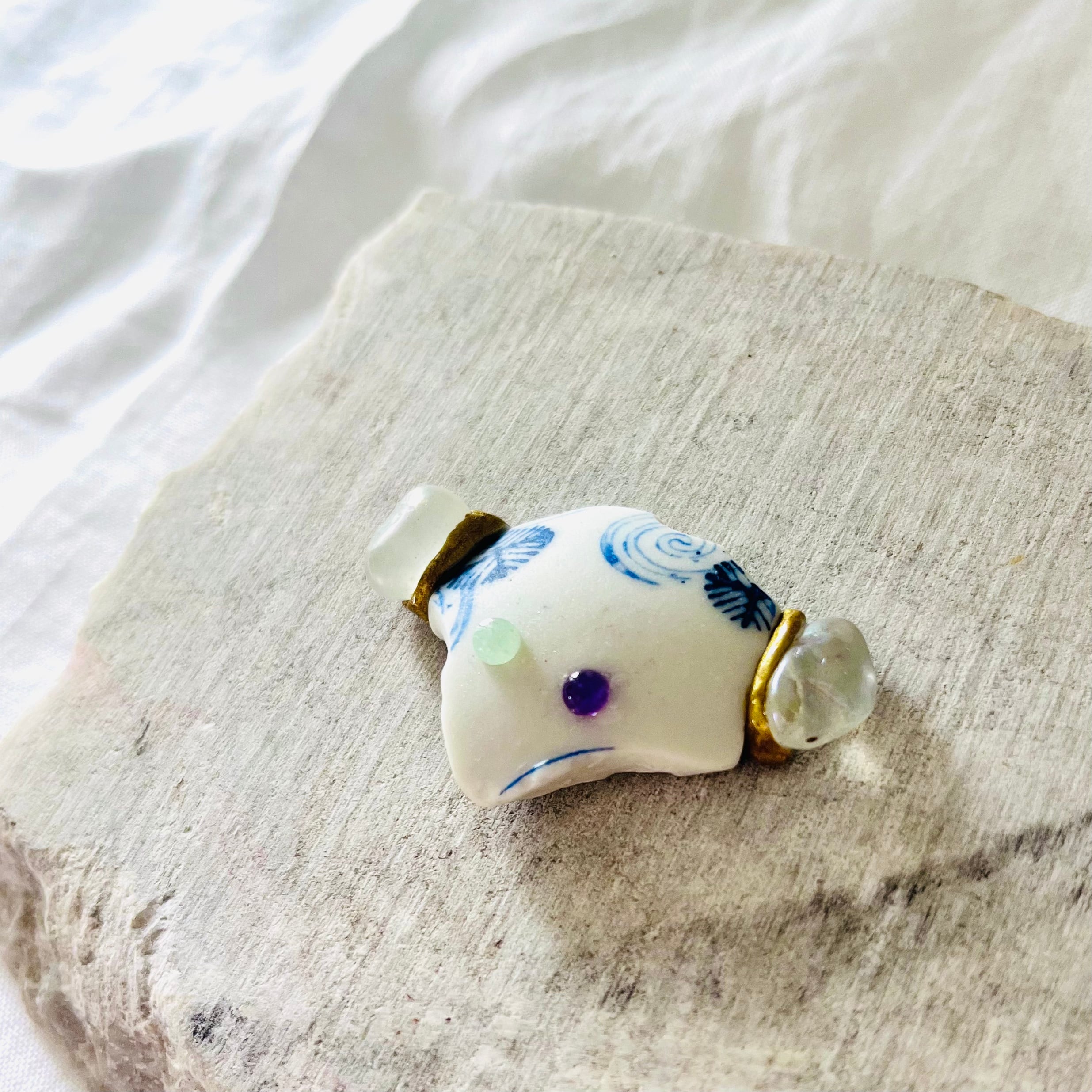 作家もの　一点もの　 金継ぎ　呼び継ぎ　 箸置き　カトラリーレスト　 骨董皿　③ 作家もの 一点もの 金継ぎ 呼び継ぎ 箸置き カトラリーレスト