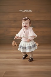 韓国子供服 / 26Autumn / 〖取寄〗valubebe / フリル ティアード スカパン / ベビー服 / キッズ服 *6M~S*