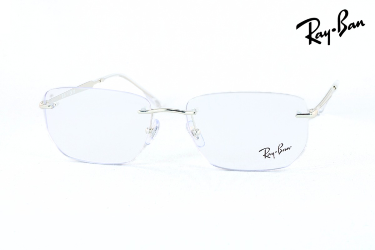 Ray-Ban メガネ RX3768V 2501 ツーポイント スクエア 縁無し RB3768V