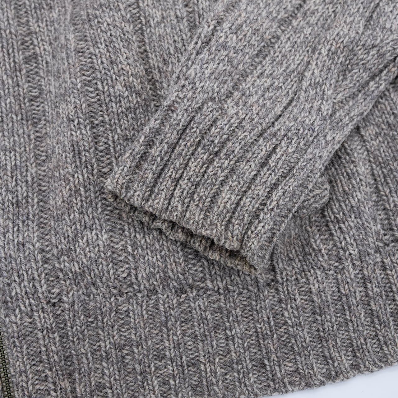 USED】90s WOOLRICH Full Zip Knit Sweater ウールリッチ フルジップ