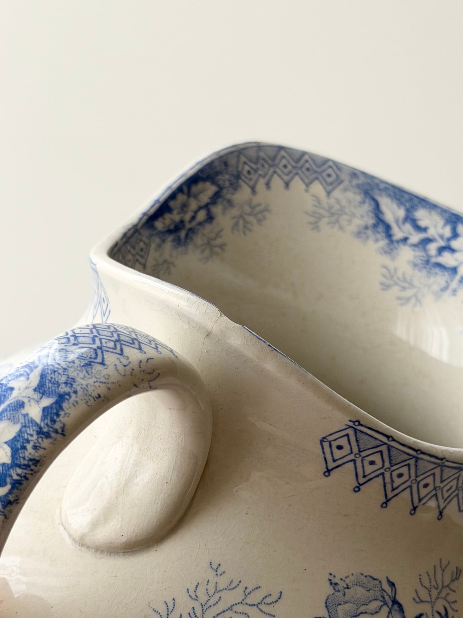 Saint amand サンタマン / “JARDINIERE” blue ピシェ | VIRON antique