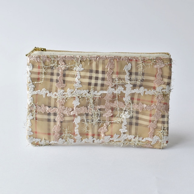 W ZIP POUCH チュール / No,10215