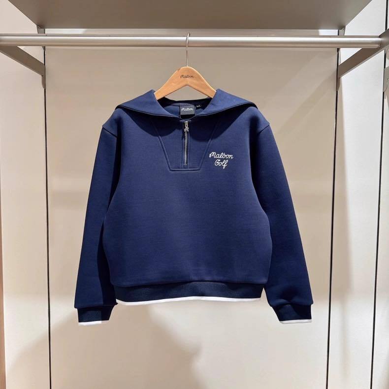 Malbon Golfセットアップ 2025年秋新作 パーカー/スカート ブルー MALBON GOLF ジップパーカー | T&R GOLF - 大人かわいい韓国中心の