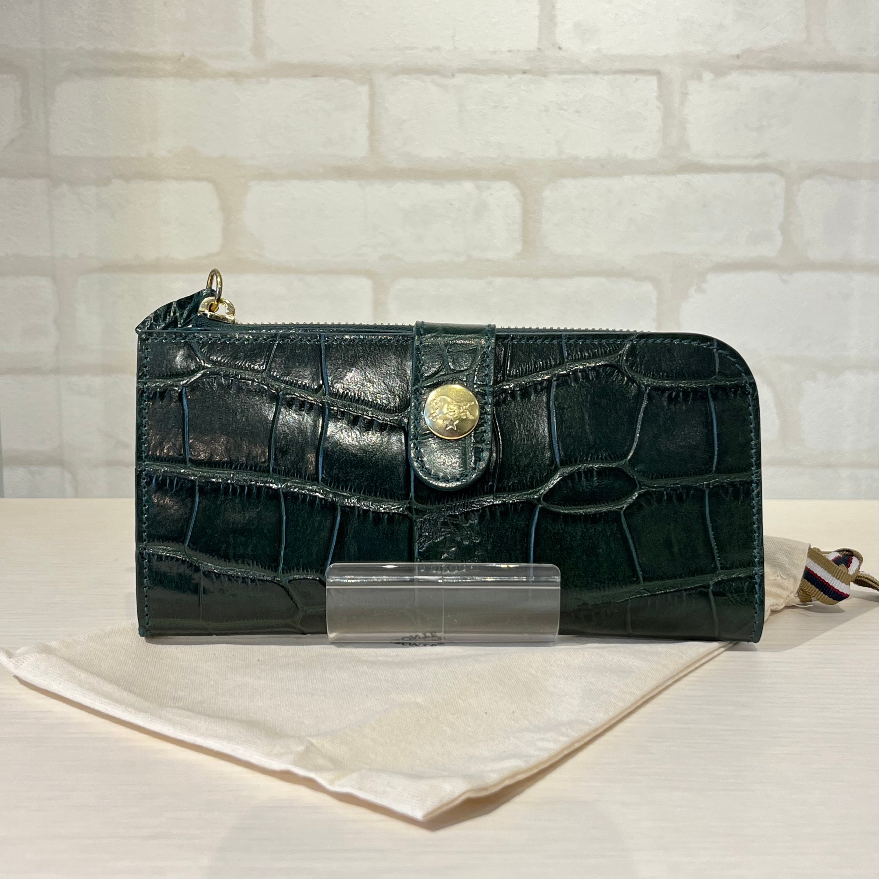イルビゾンテ クロコ型押し イルビゾンテ クロコ 型押し 二つ折り 財布