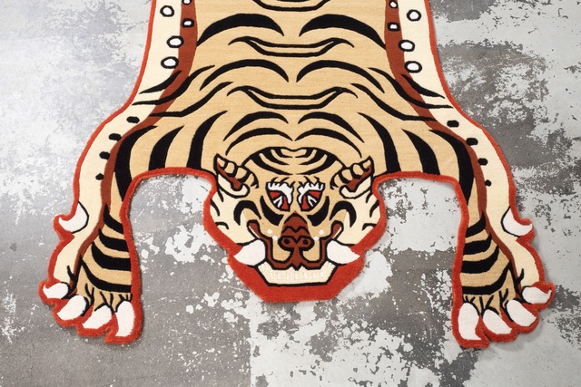 Tibetan Tiger Rug 《Lサイズ•ウール・NIGOモデル082》チベタンタイガーラグ