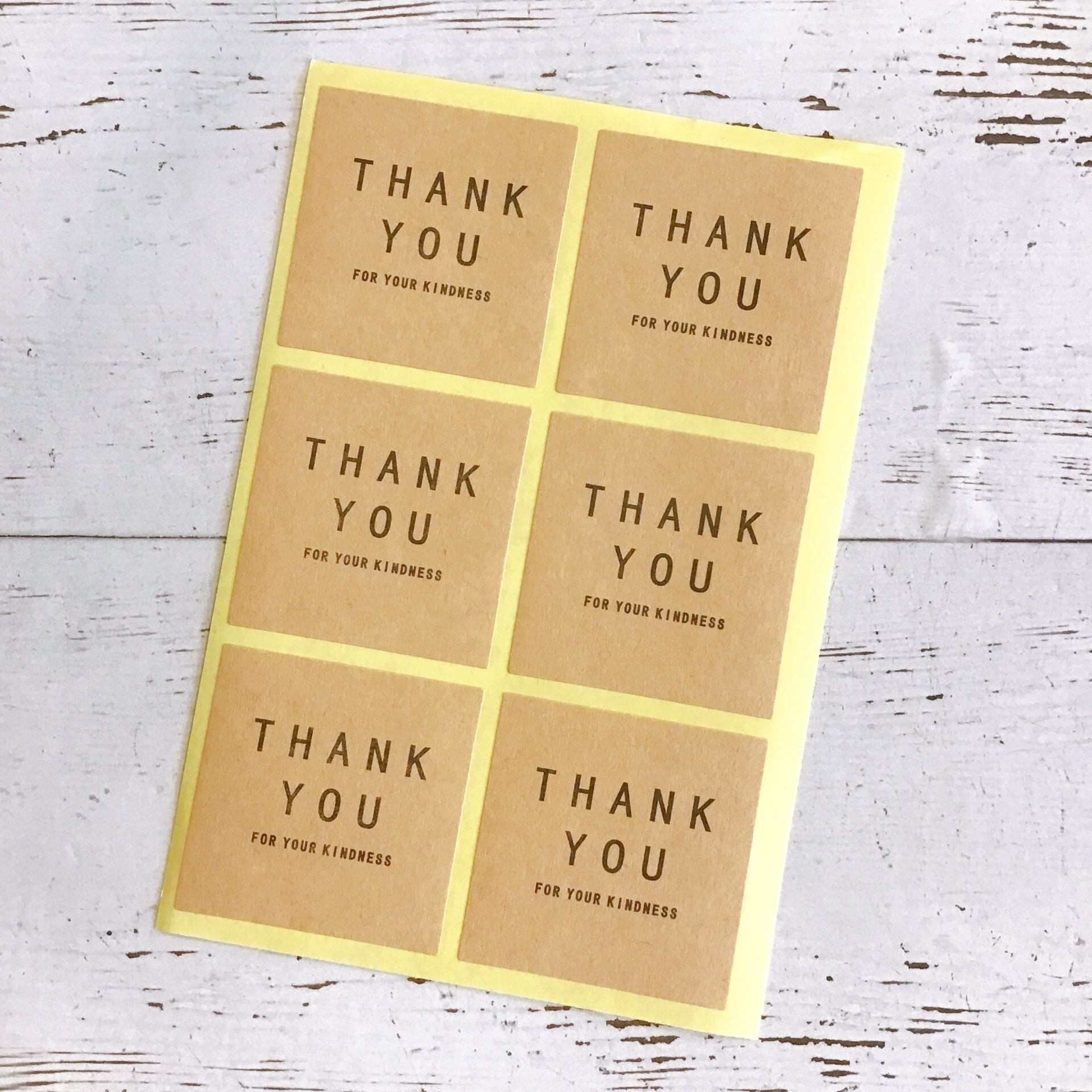 02-61【 生活雑貨 : 文房具 】ラッピング用シール～ THANK YOU