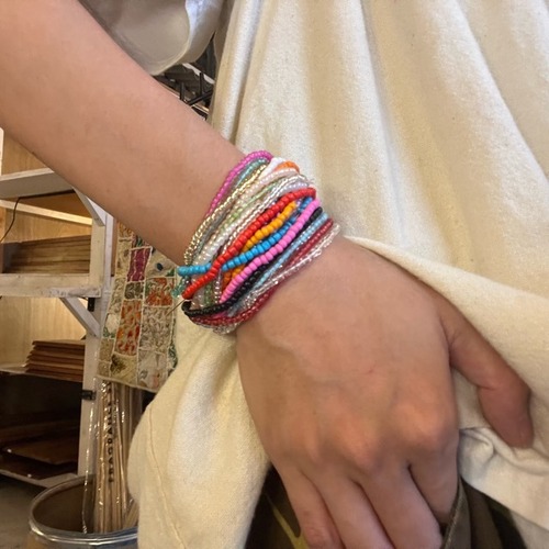 TOPANGA Jewelry　Beads Bracelets 16～20pcs Set　ビーズブレスレット16～20本セット　ブレスレット　ビーズ　カラフル 　bracelet　beads