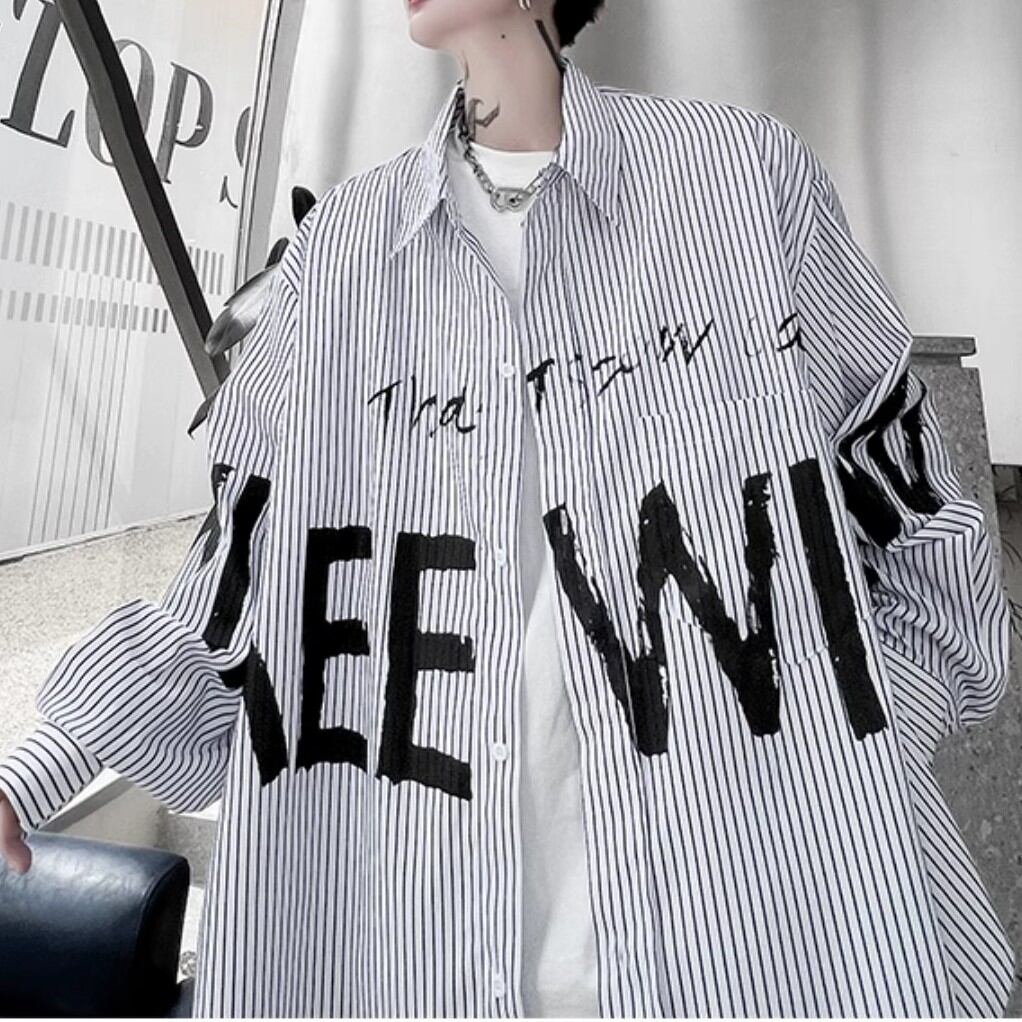 スペルデザイン ストライプシャツ 2colors 00216 | modeluxia