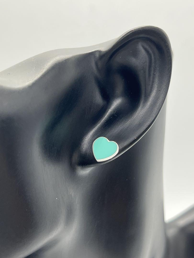 ティファニー TIFFANY リターントゥ 1Pダイヤ ブルー ピアス SV