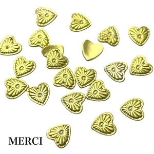 【2個】サンハートネイルパーツ/太陽/レジン