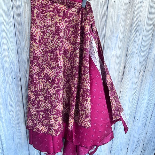 シルク巻きスカート1202