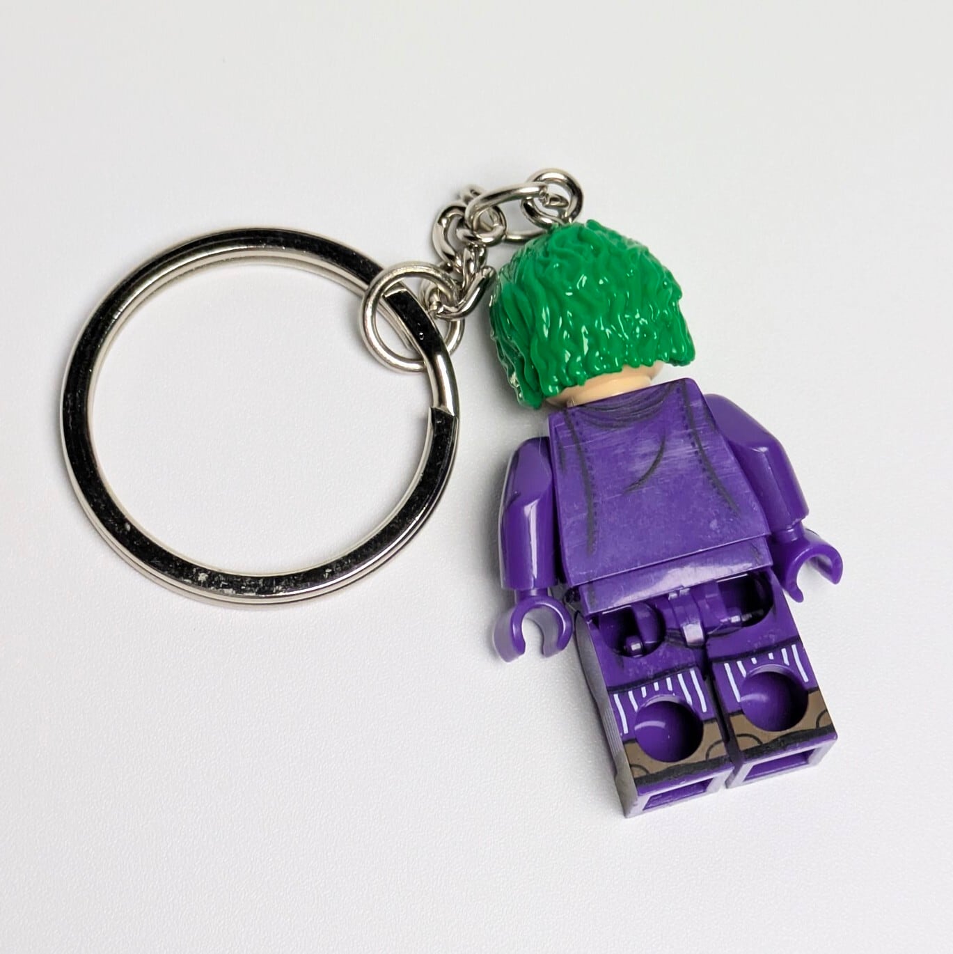 【ブロックフィギュアキーホルダー 】 JOKER / ジョーカー / BATMAN The Dark Knight ver.2 〚アメリカン雑貨 アメトイ〛