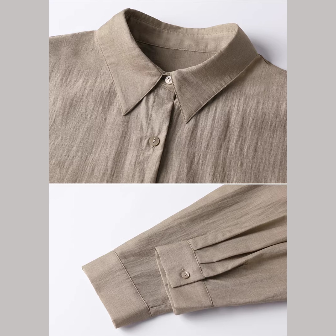 ボタンフロント ヒップ丈  シャツ 00113・画像17