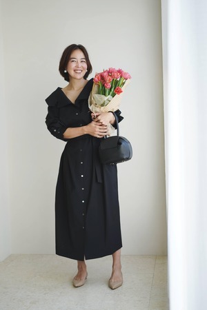 EVERYDAY shirts DRESS ブラック