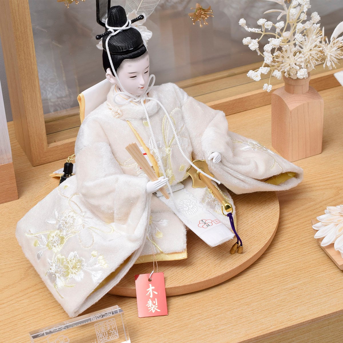 雛人形 親王飾り【La Fleur Blanche】ラフルールブランシュ｜収納上手
