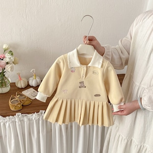 【BABY】可愛いクマ柄ワンピース