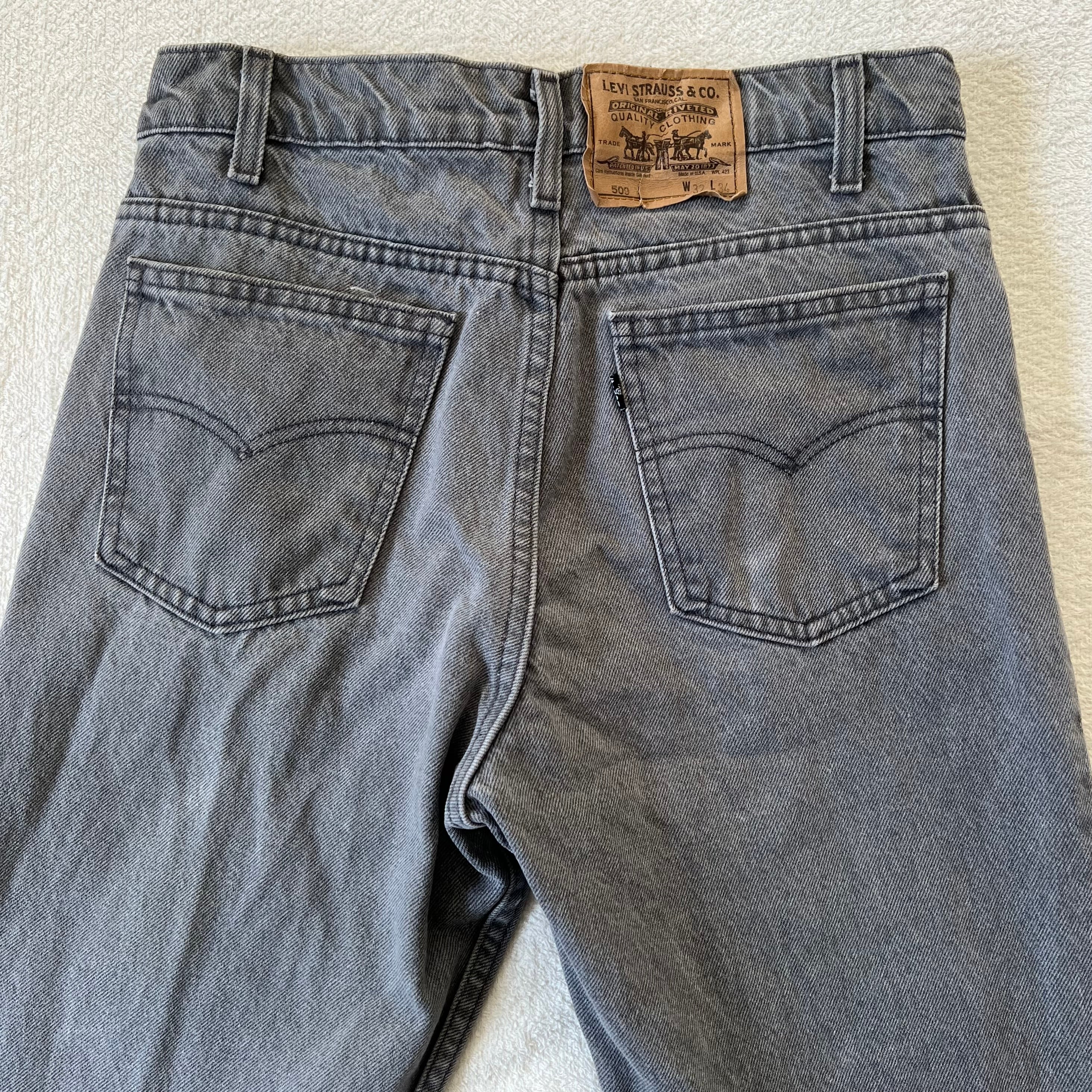 Levi's 509 USA製 W32 リーバイス ブラック デニム ジーンズ 90's