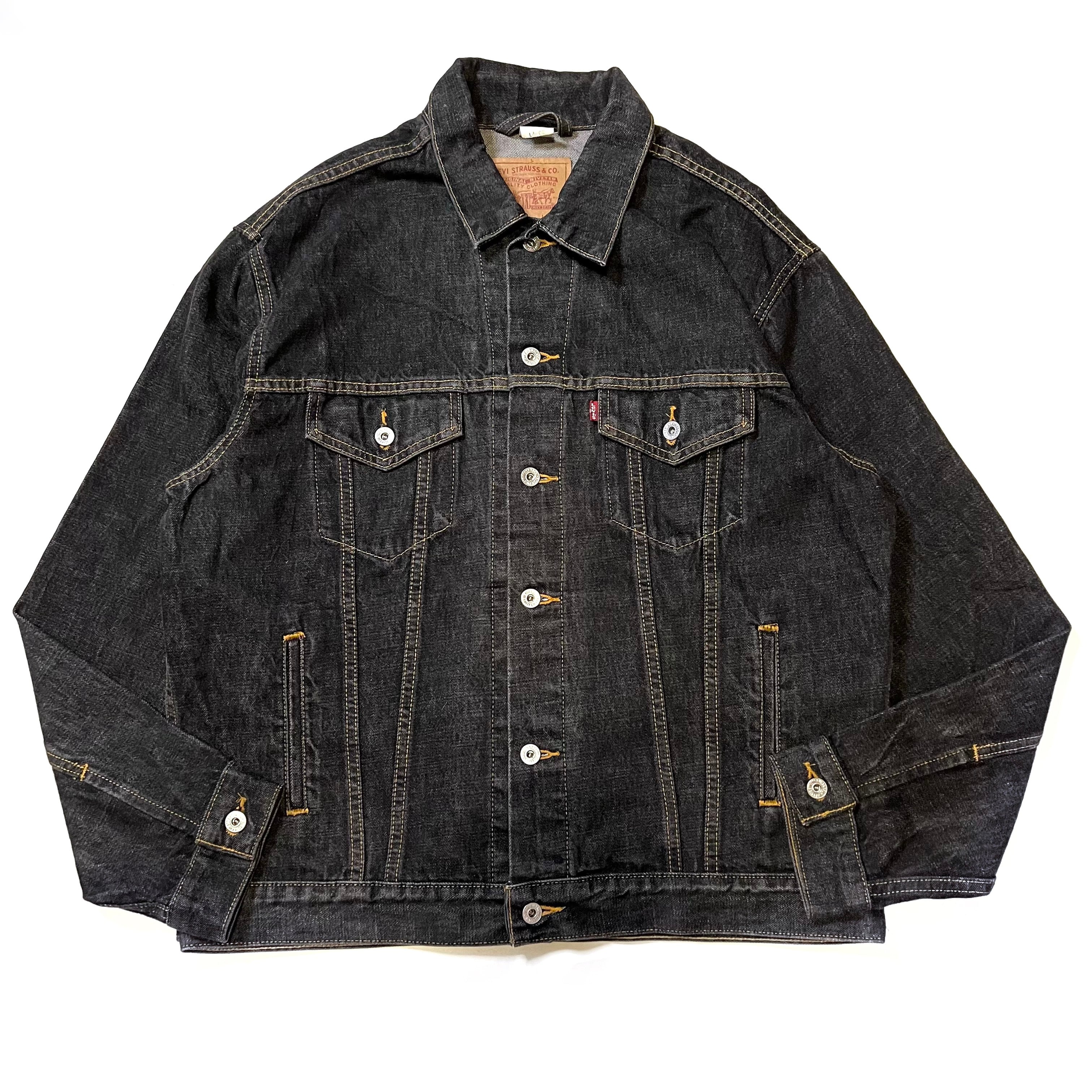 Levis 70507 4658 先染めブラックデニムジャケットLEE - Gジャン