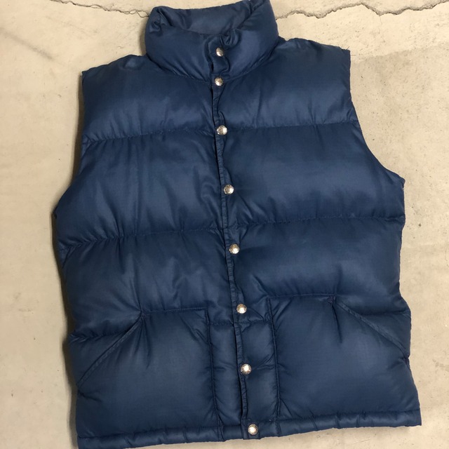 1970s THE NORTH FACE BLUE DOWN VEST