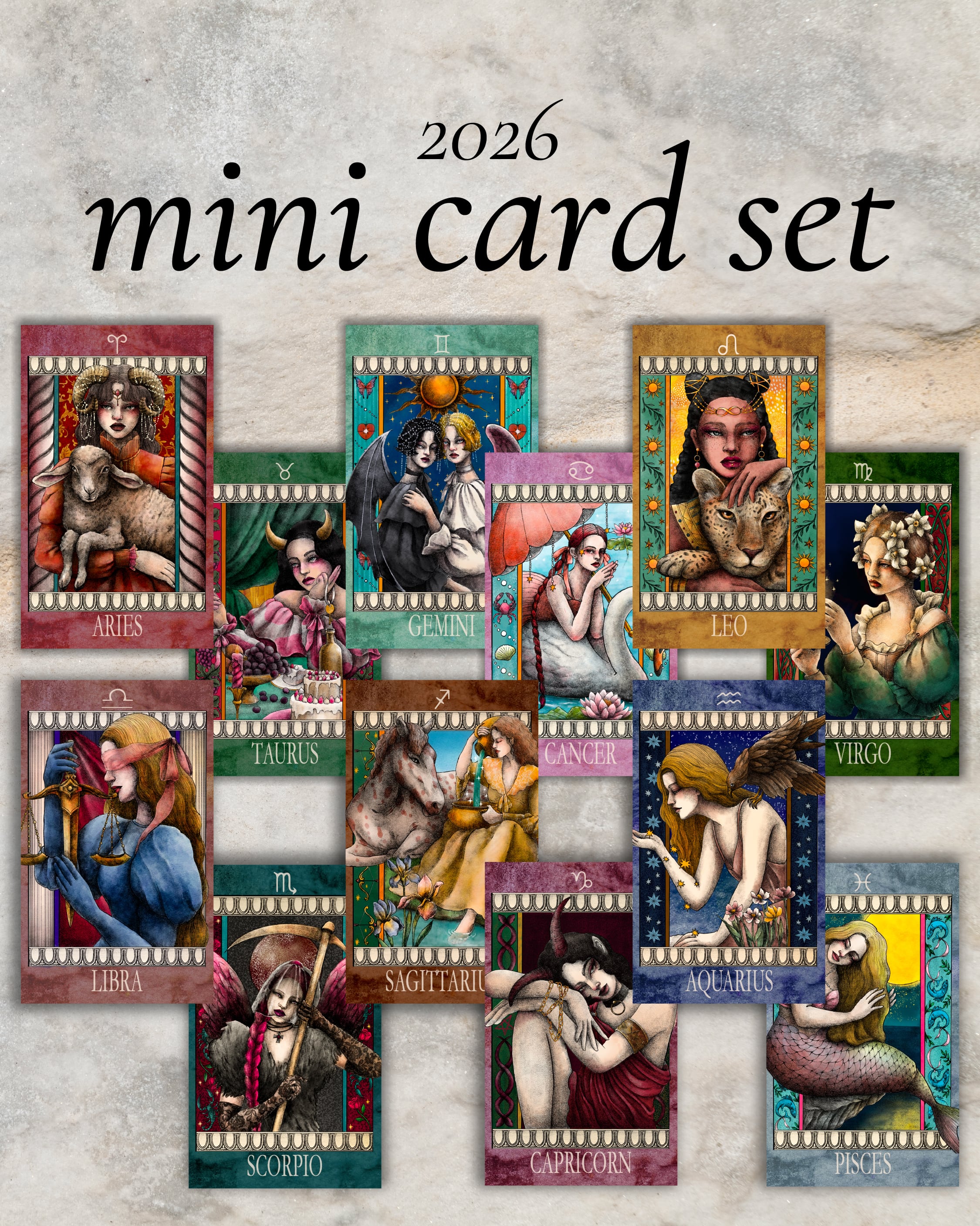 ミニカードセット】zodiac×TAROT mini card set【2026】 | Ludens
