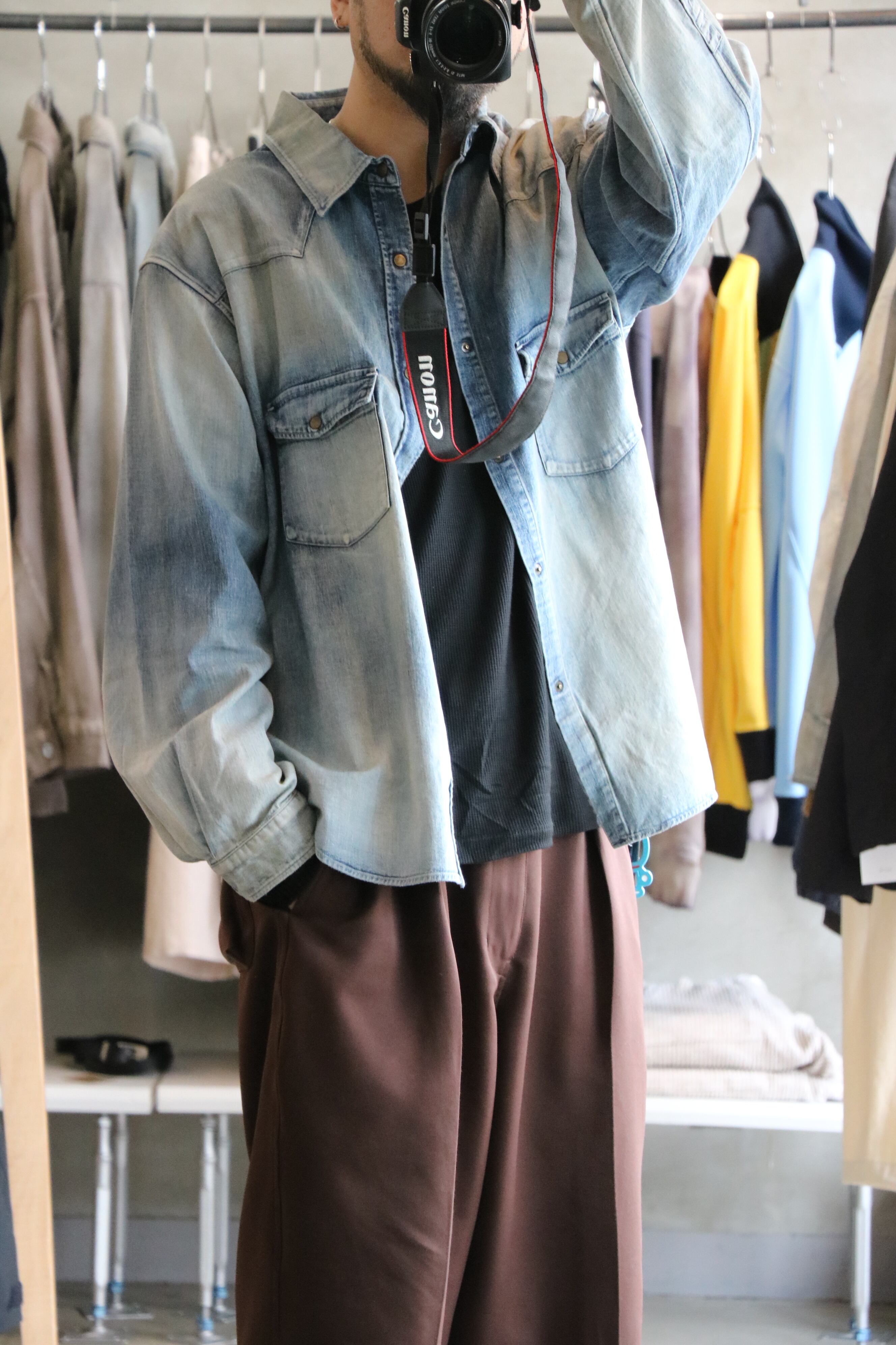 Ancellm - DENIM WESTERN SHIRT - / ANC-SH50 / アンセルム デニム  