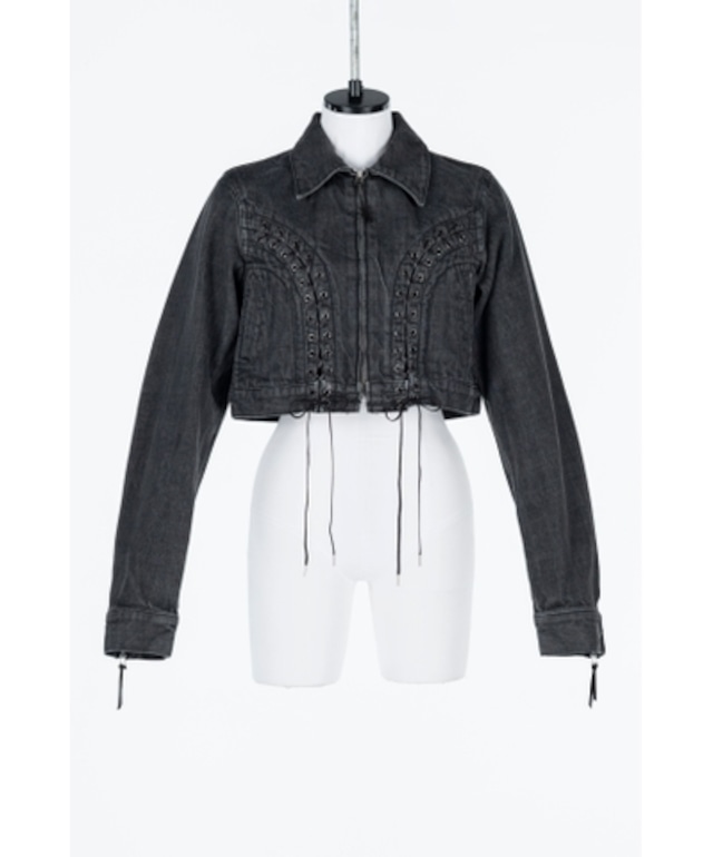 【25AW】FETICO フェティコ / Lace up denim jacket
