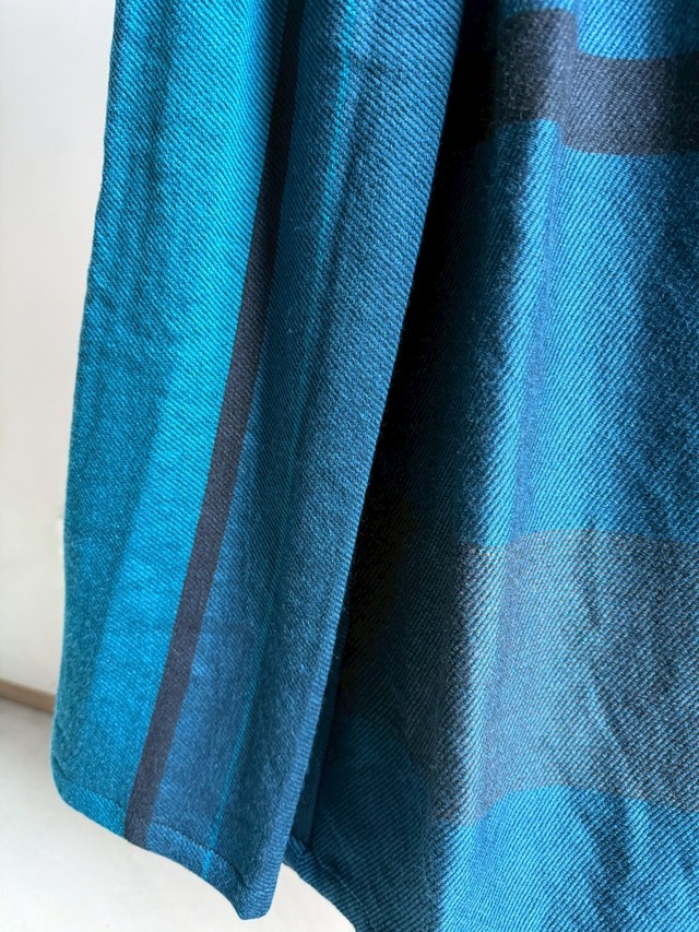 42) ポワンスカート ショート ウールミックス　TQ/NV　玉木新雌 tamaki niime