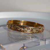 ハワイアンバングル(スクロール/ホヌ/1cm)