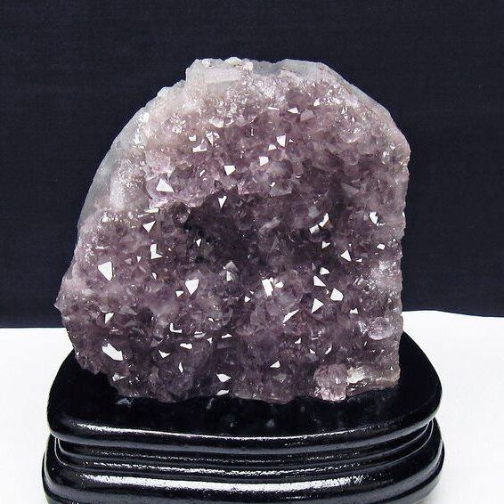 アメジスト クラスター ウルグアイ産 アメジスト 原石 amethyst 台座付属 花型 一点物  182-7112