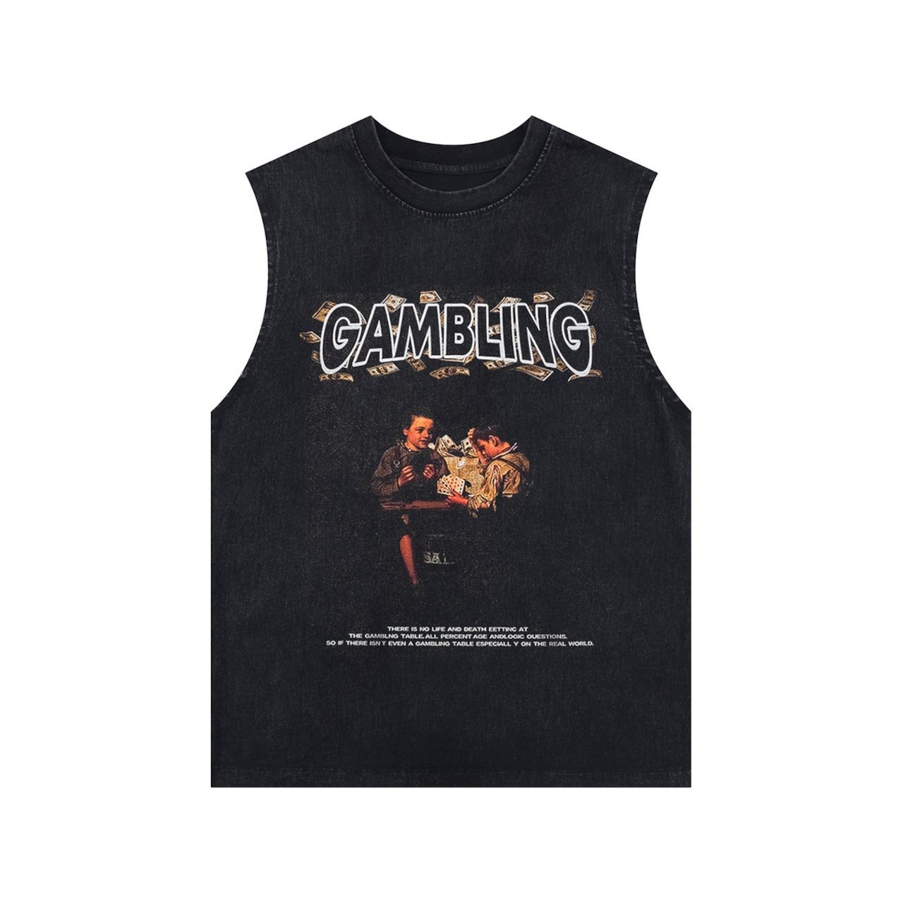 VINTAGE ストリート GAMBLING Tシャツ T941