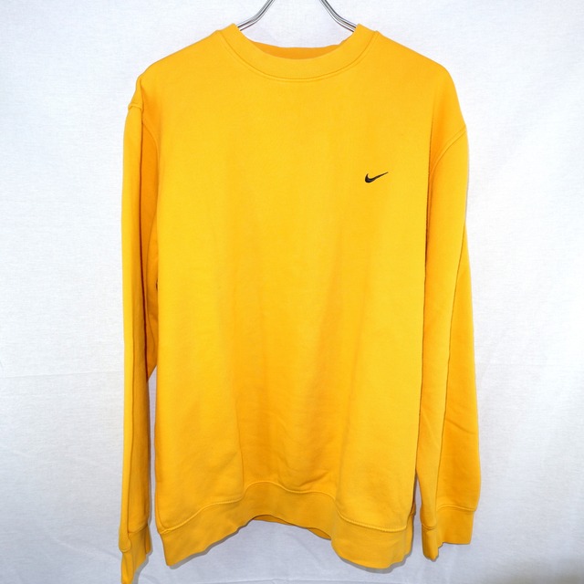 [L] NIKE Yellow Embroidery Sweatshirt | ナイキ スウェット
