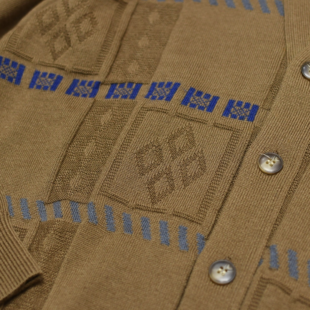 design acryl cardigan brown