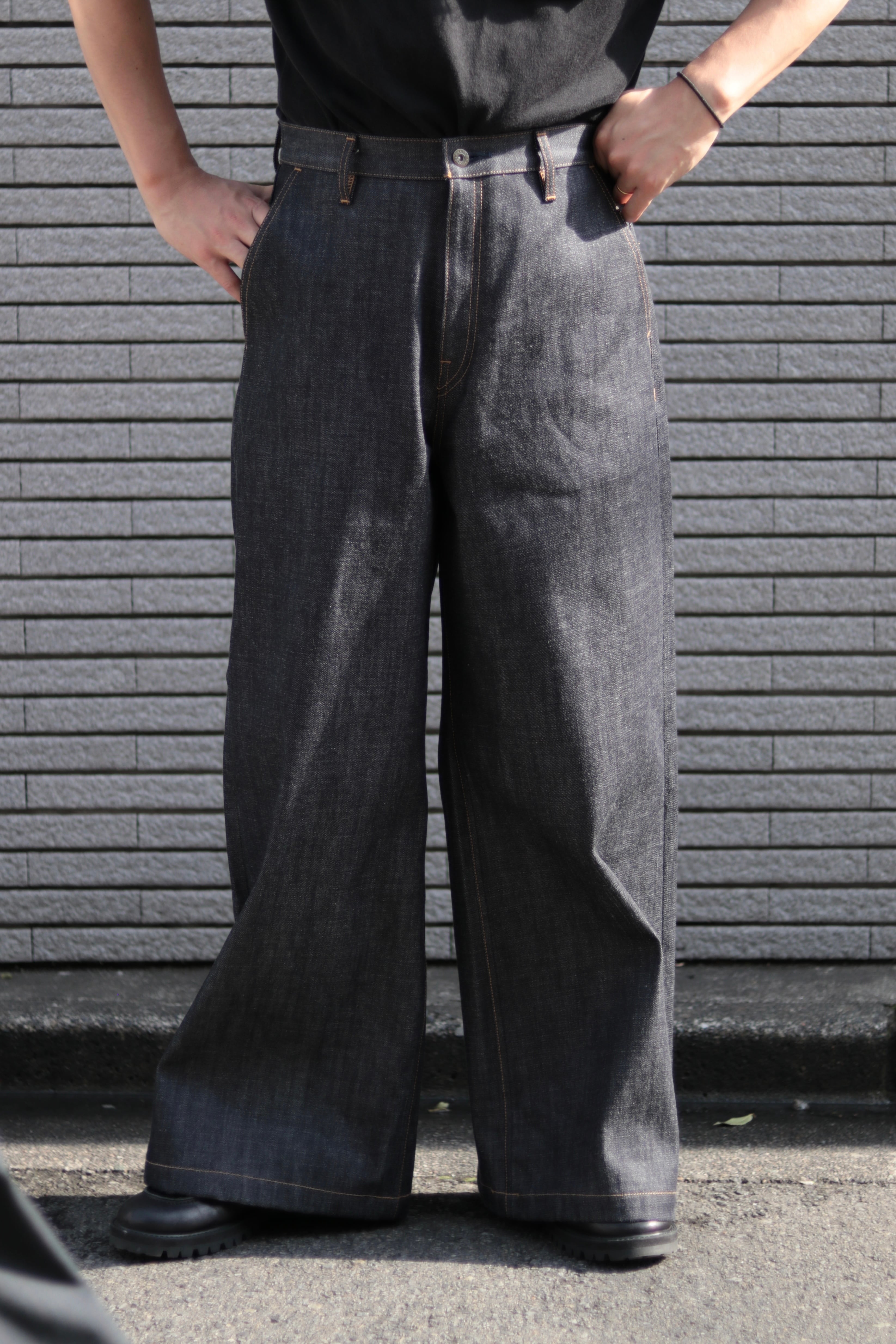 再入荷】superNova. Baggy jeans - Rigid denim / Indigo | novastore