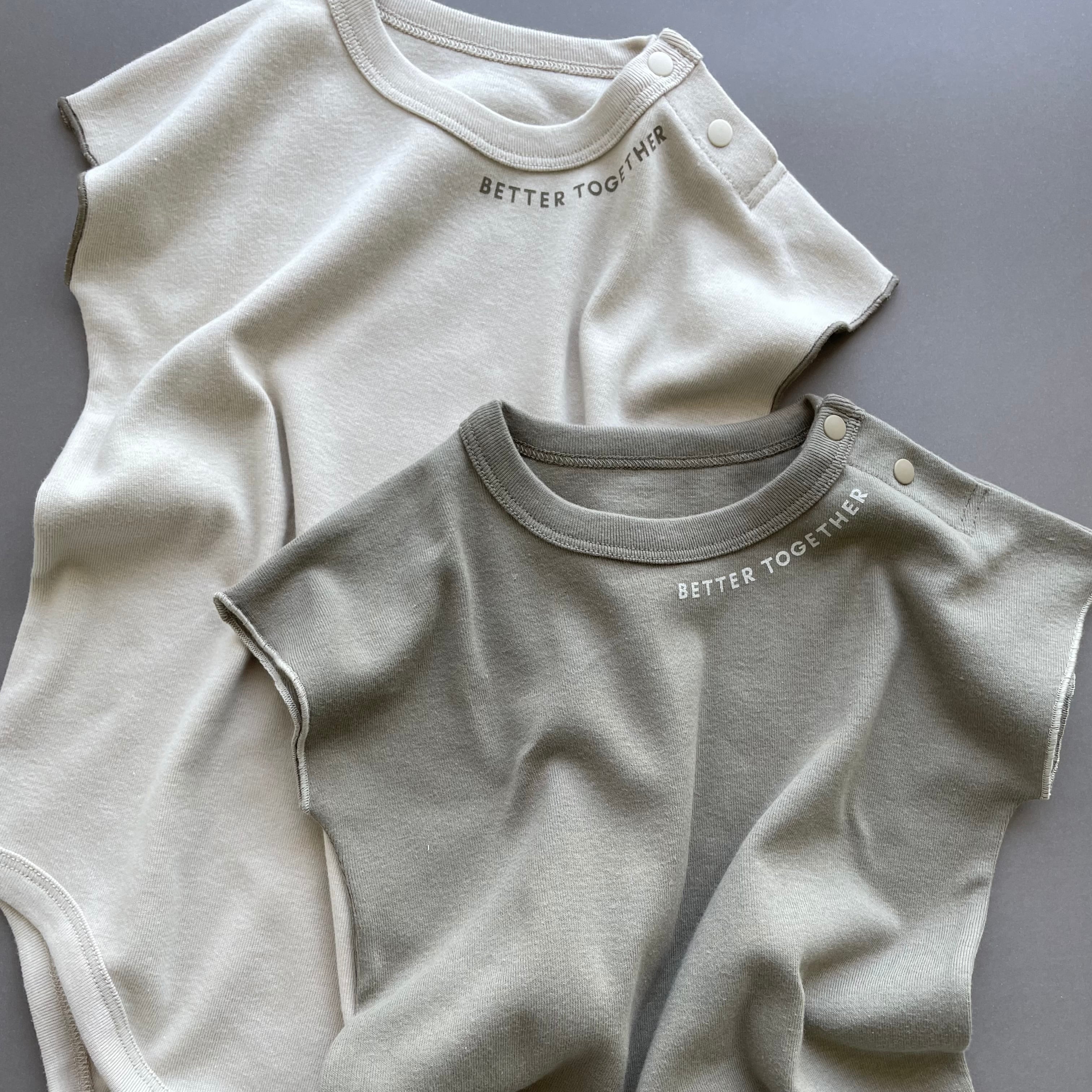 おでかけロンパース【グレージュ】 | 3.LIETO | スリーリエート