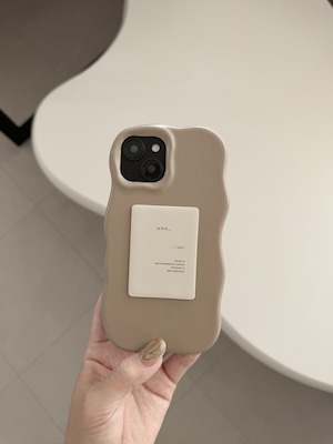 melty leather（tag/beige）