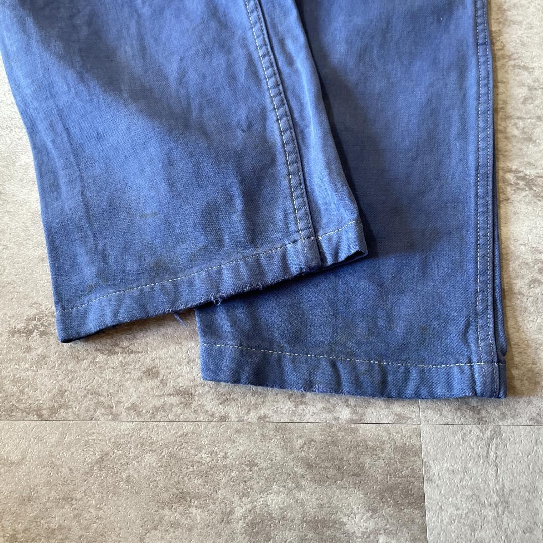 50-60s KIDUR フレンチワーク Metis ブルー パンツ | ib2