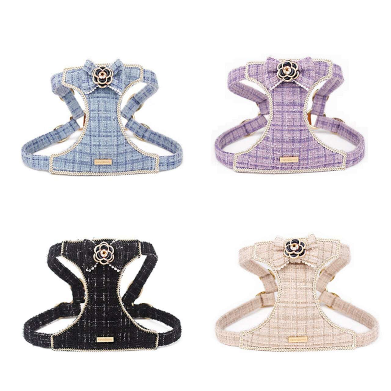 Dog ツイード カメリア ハーネスのみ 4color Pet02