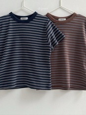 【取寄/韓国直送】digreen 26/SM  better day キャメルストライプTシャツ｜夏服｜韓国子供服