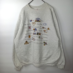 Hanes　クルーネック　スウェット　トレーナー　オーバーサイズ　プリント　XL