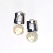 パール×シルバー　日頃使い可能！ シルバー パール クール ピアス simple silver series mm1053