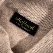 カシミヤ100% Retined リテイエンド 花柄 ニット セーター F/ベージュ系 レディース